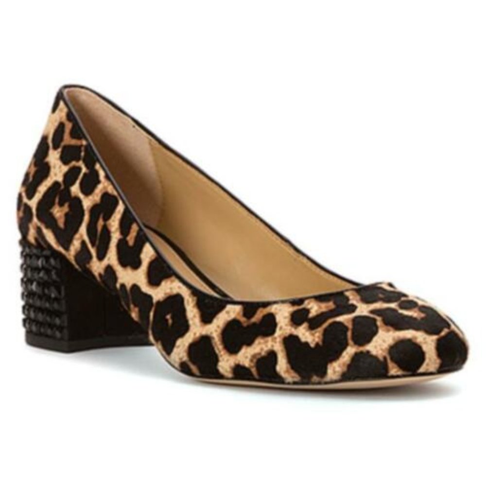 Michael Kors Women's Arabella Kitten Pump Shoes Natural 5.5